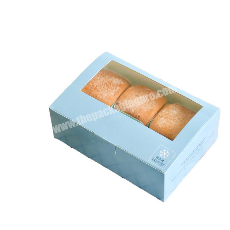 Factory outlet ribbon cake boxes rectangle cake box plastic clear cake boxes with factory price