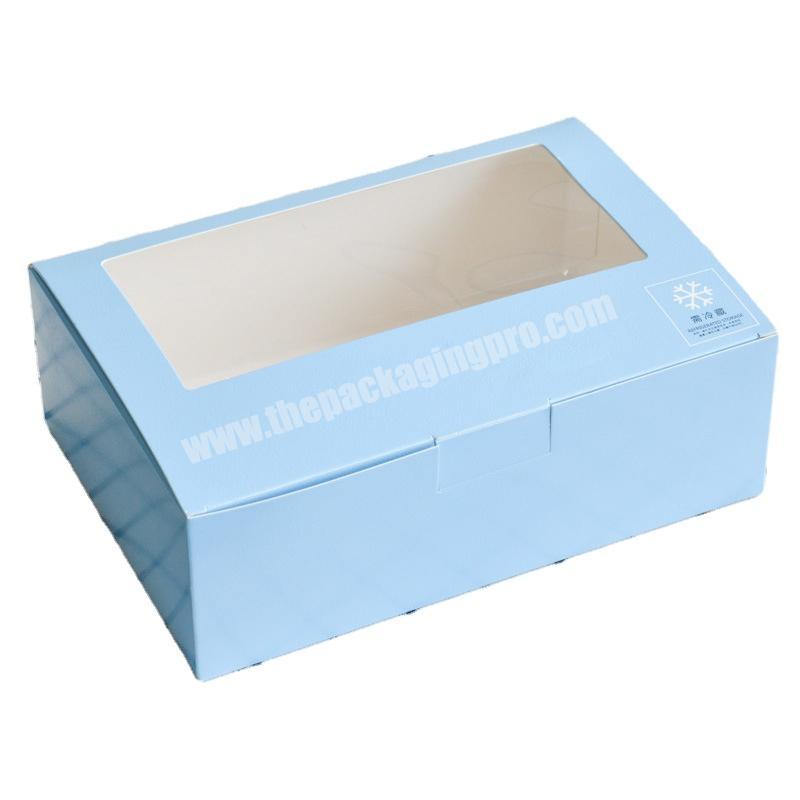 Factory outlet window cake box cake transparent box cake box cupcakes with factory prices