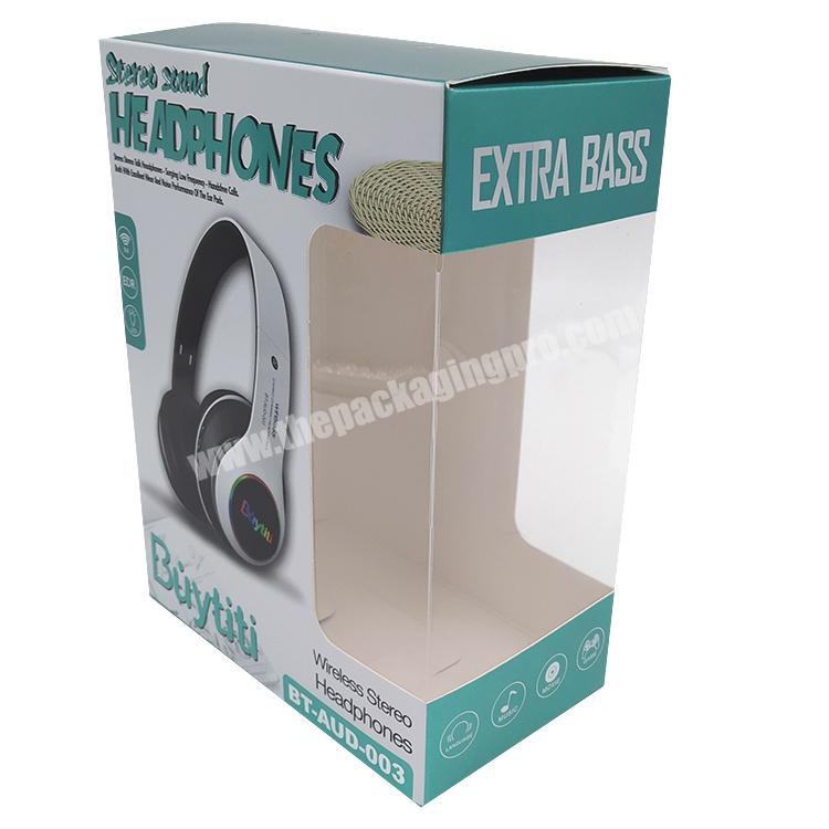 Factory paper packaging box  headphone package box customized cell phone case box package