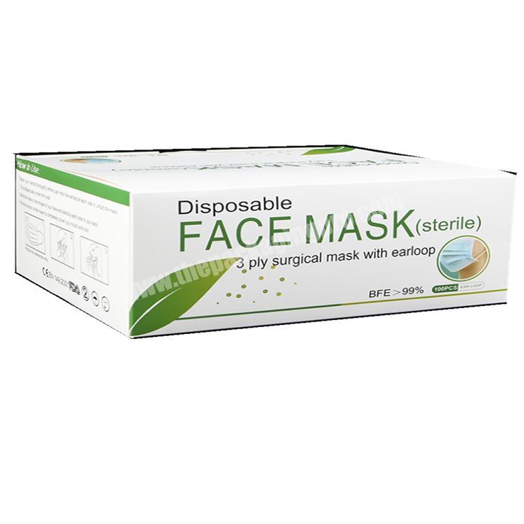 factory price 3ply surgical mask with box n95 fluidshield mask box