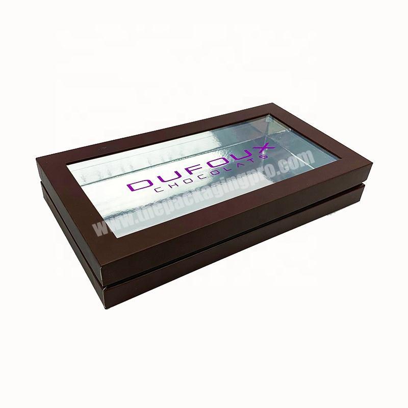 Factory Price Cardboard Chocolate Packaging Gift Box With PVC Window