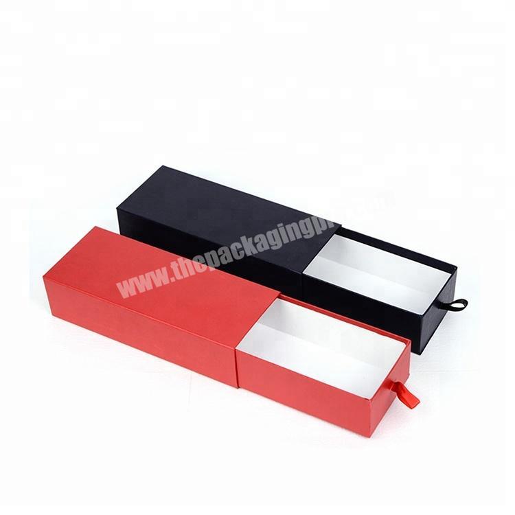 Factory price colorful custom rectangle drawer slide box packaging