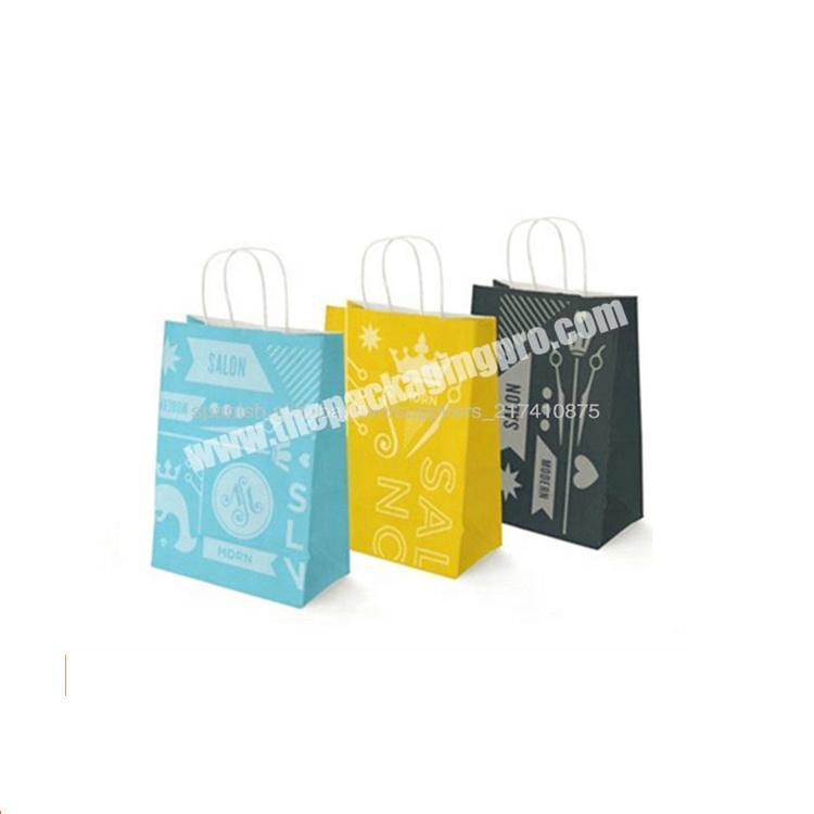 Factory Price Custom Color Brown Kraft Cardboard Gift Paper Bag