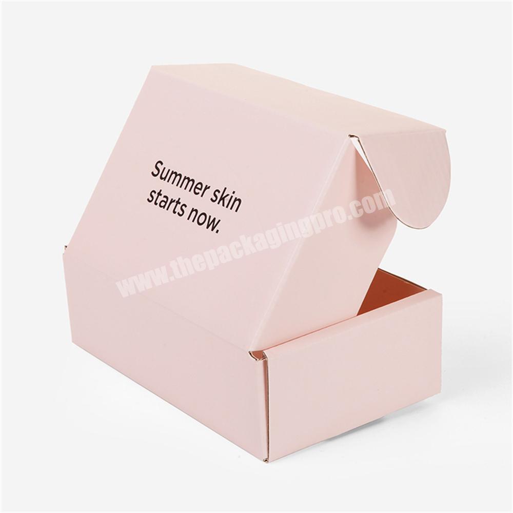 Factory Price Custom Logo Luxury Printed Eco Small Flat Folding Packaging Corrugated Paper Box