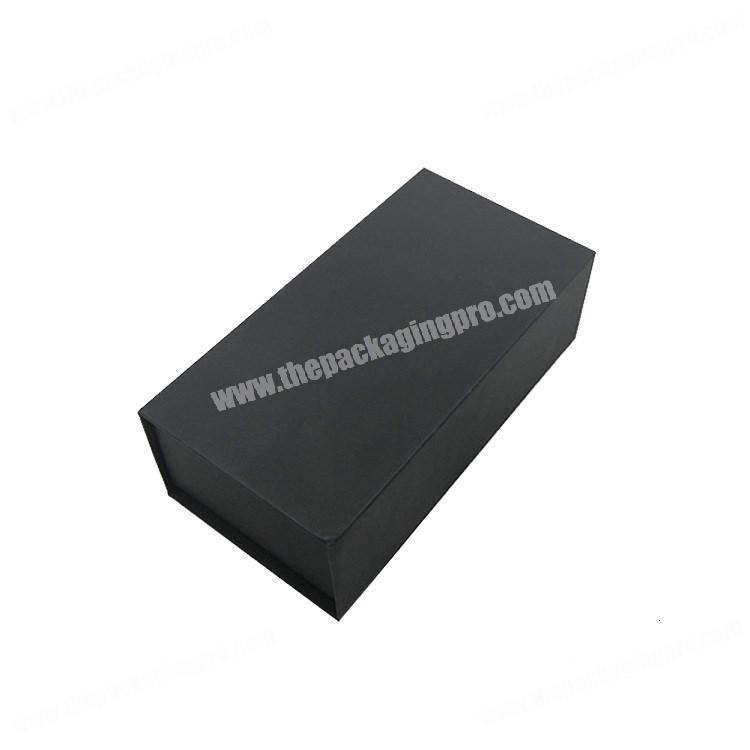 Factory price custom size black magnetic packaging box