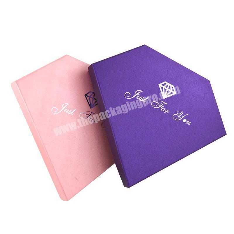 Factory price customized 40 cm size triangle shape jewelry packing box with custom logo for you