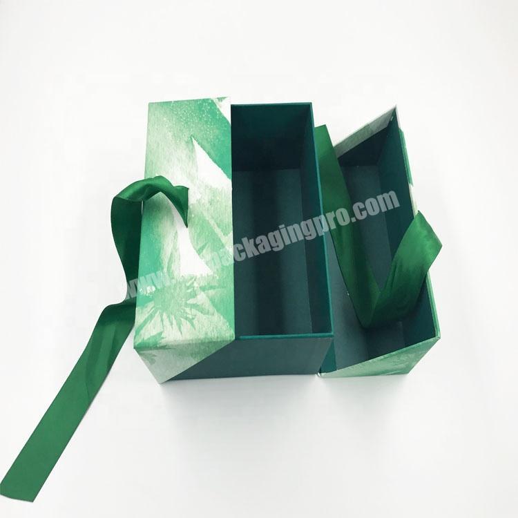 Factory Price Foldable Paper Packaging Wedding Chocolate Candy Gift Box With Ribbon