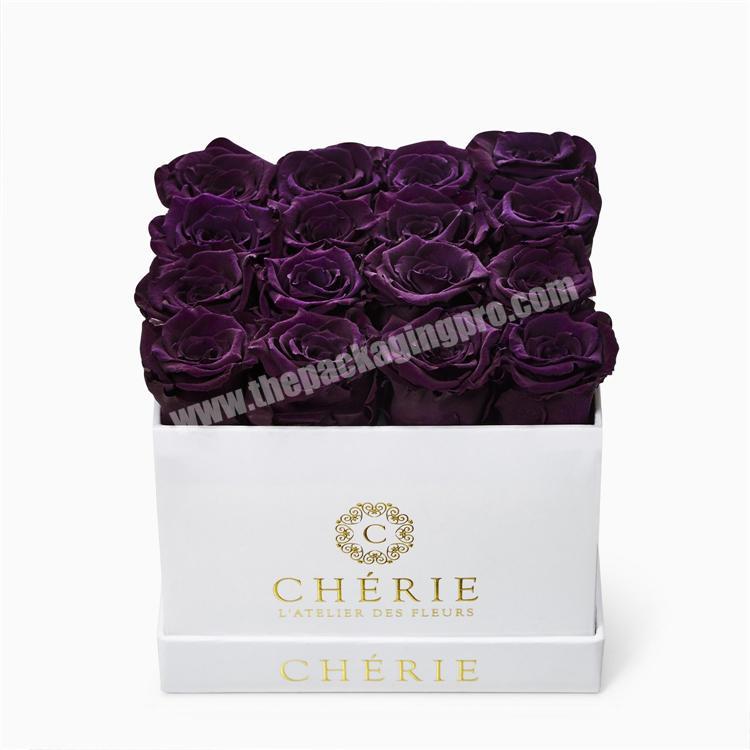 Factory Price Hot Sales Mix Colors Flower Packaging Box Paper Custom Flower Box