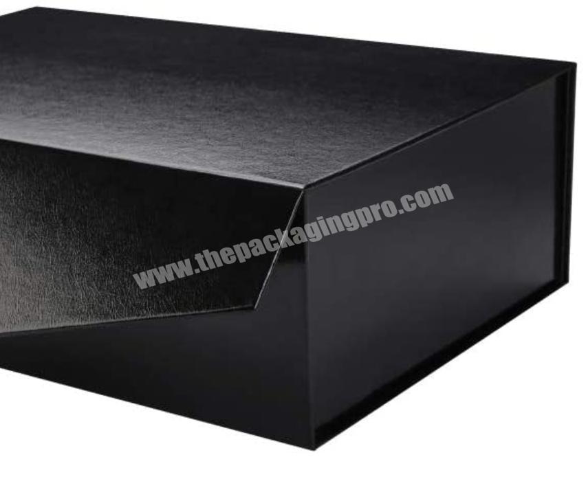 Factory price Manufacturer Supplier Magnet Hard Paper Luxury Black Gift Box