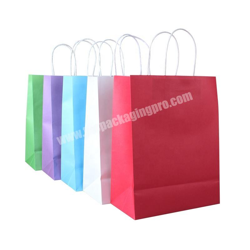 Factory price wholesale printed your logo kraft paper bag shopping gift bag
