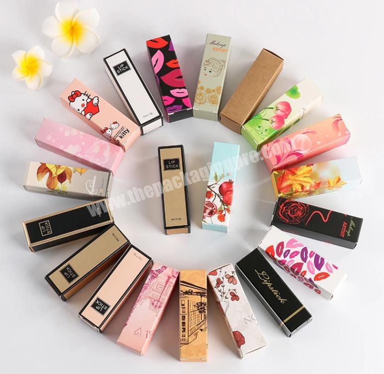 Factory quality Custom cardboard lipstick box, custom lipstick packaging box cosmetic folding carton paper packaging gift box