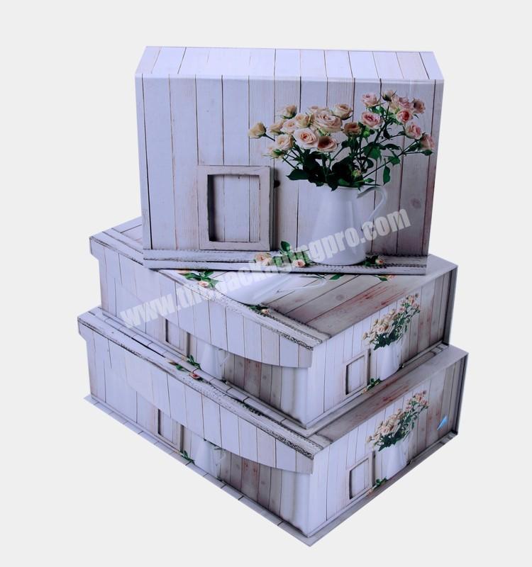 Factory Sale Book Shape Cute Cardboard Gift Box For Storage