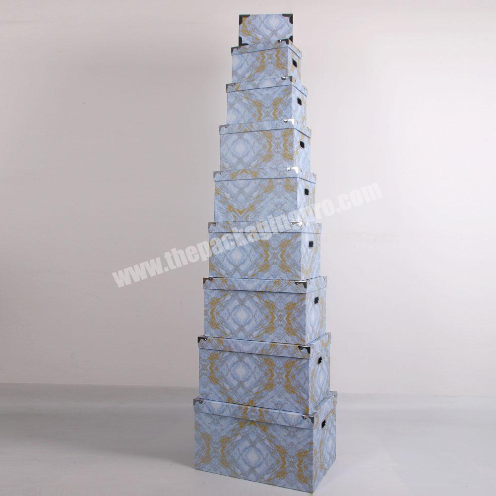 Factory Sale Custom Made Rectangle Paper Packaging Boxes  For Clothes