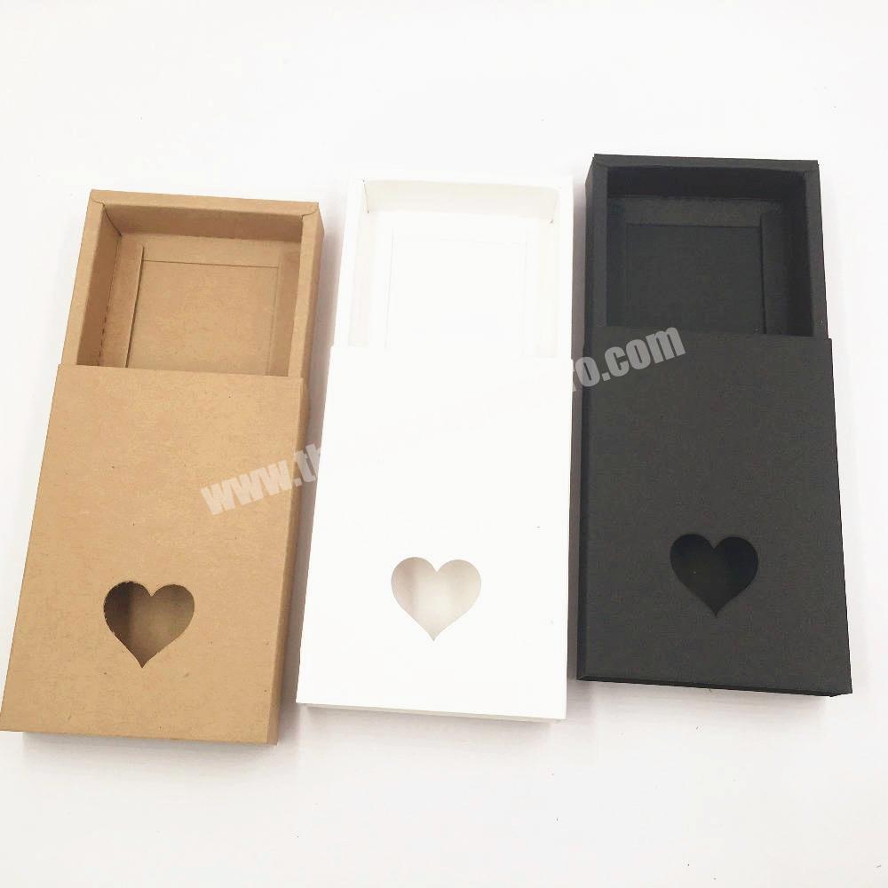 Factory Sale New Brown Kraft Paper Boxes Drawer Box Phone Gift Craft Soap Box Jewelry Storage box