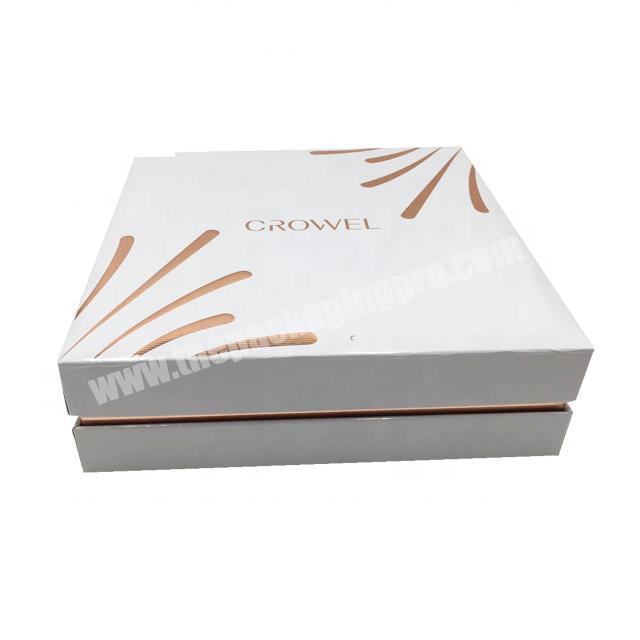 Factory Square Paper Set Packaging Cosmetic Box Manufacturers With Foam Inlay