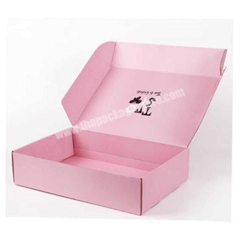 Factory Sturdy Recyclable Flat Corrugated Cardboard Mailer Packaging Box