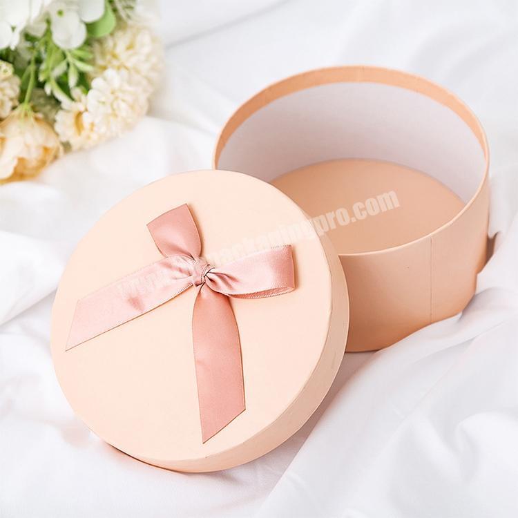 factory supplier custom luxury round gift box for flowers