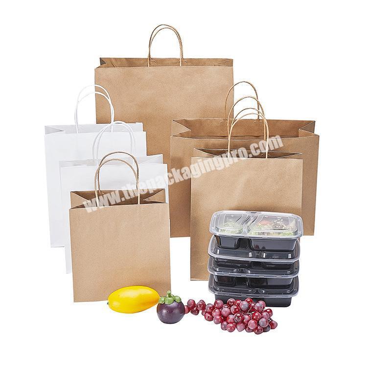 Factory Supplier Top Quality Eco friendly Kraft Paper Food Package PouchGrocery Paper Bag
