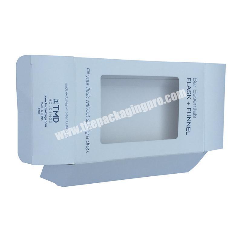 Factory Supplier white paper box with window clear gift hot sale on line