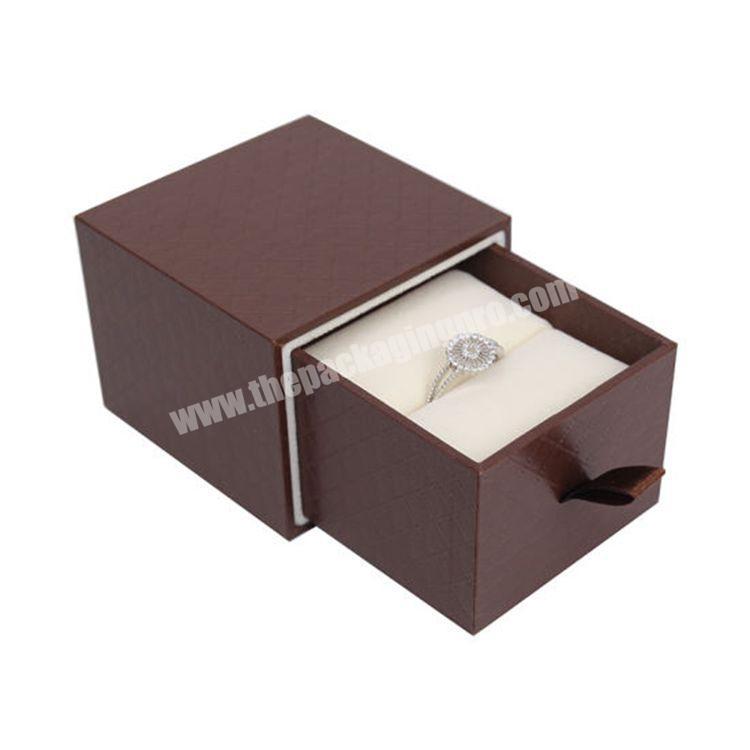Factory Supply Discount Price Custom Logo Cardboard Gift Packaging Paper Drawer Jewelry Box