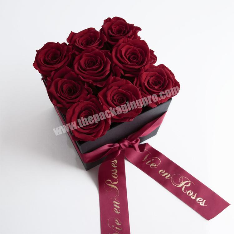 factory supply luxury packaging boxes for preserved roses