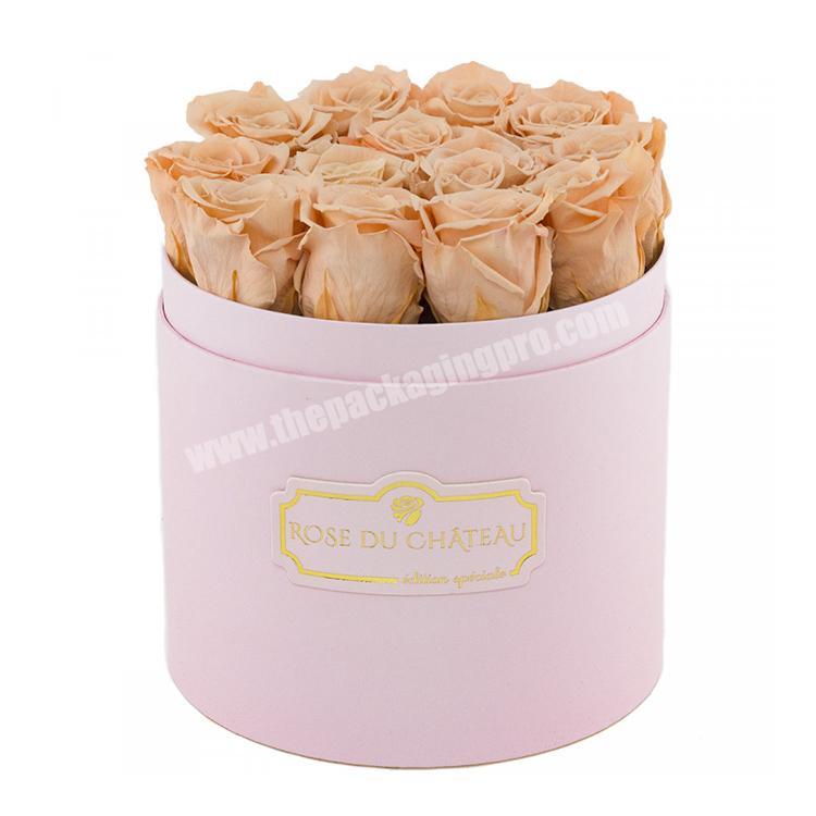 Factory supply wholesale logo preserved soap flower gift box