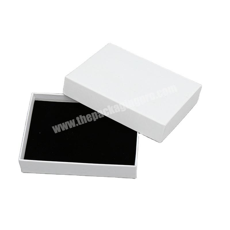 Factory Wholesale Classic white color coated paper lid and tray packaging box with foam insert