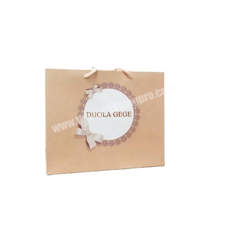 Factory wholesale custom coated paper bags handmade diy portable paper bags