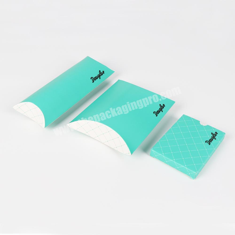 Factory wholesale custom new design small size paper pillow box packaging with logo printing