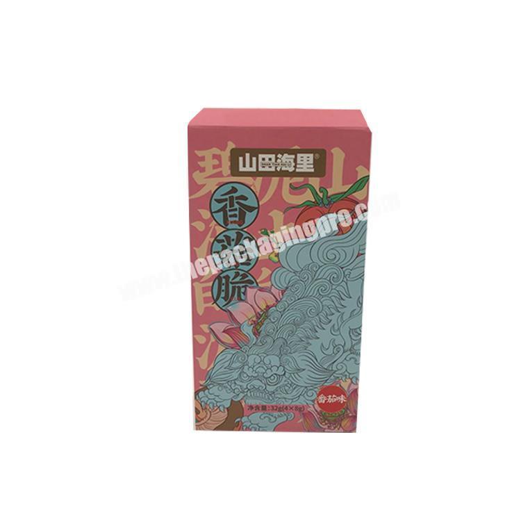 Factory Wholesale Customized Design Printed Cheap color food packaging boxes