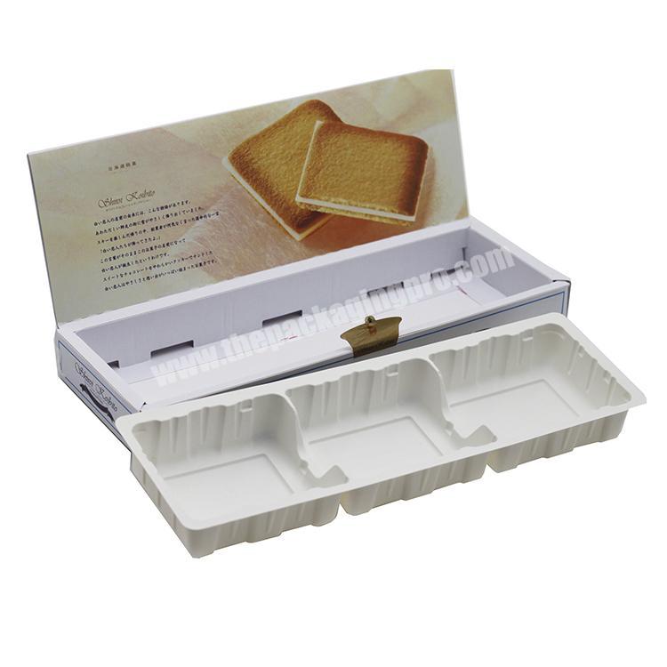 Factory Wholesale Customized Design Printed Drawer Type Pastry Chocolate Paper Box with Dividers