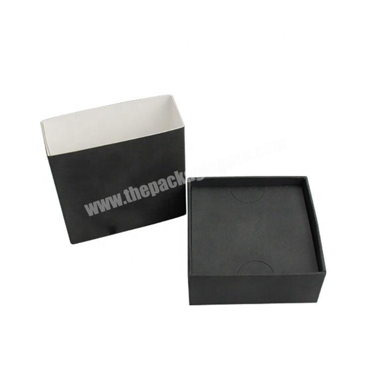 factory wholesale Foldable Black Cardboard Custom Logo Packaging Gift Box
