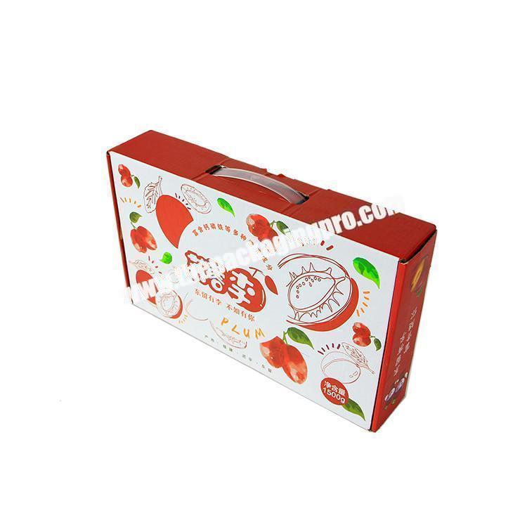 Factory wholesale high quality custom printing cardboard corrugated carton box for fruits