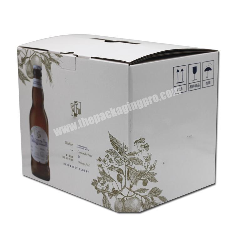 Factory Wholesale Shipping Carton Beer wine corrugated box packaging