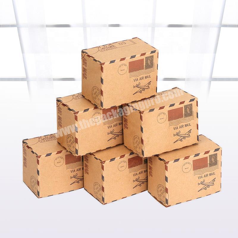 Factory whosale high quality packaging kraft paper box kraft gift box  craft paper box  with window