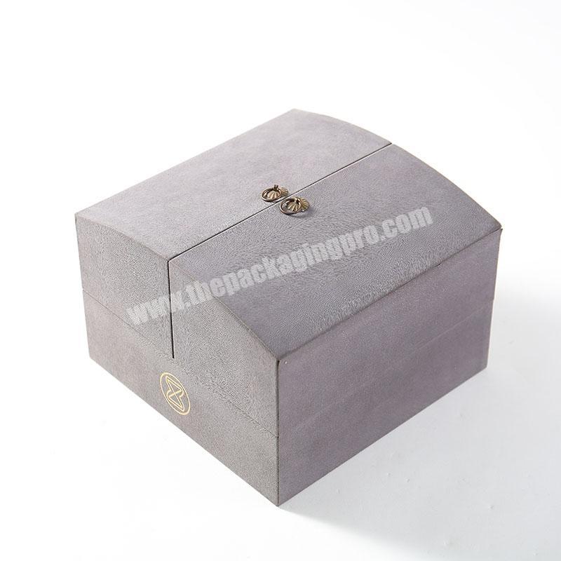 factory  whose sales double open shape special grey board art paper with mental lock for tea