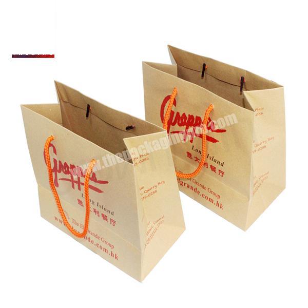 Facy Cheap Custom Foldable Shopping Paper Gift Bags with handles from Dongguan
