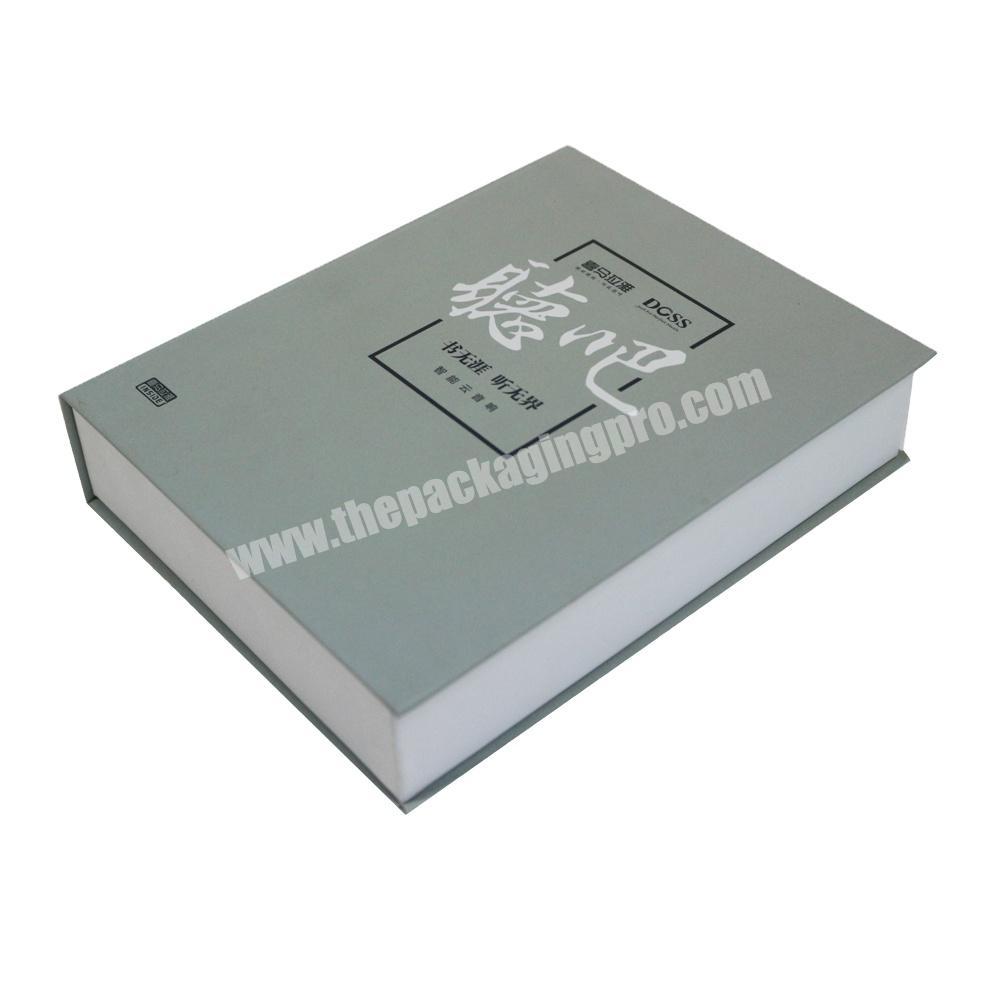 Fake book custom gift paper box with magnetic closure