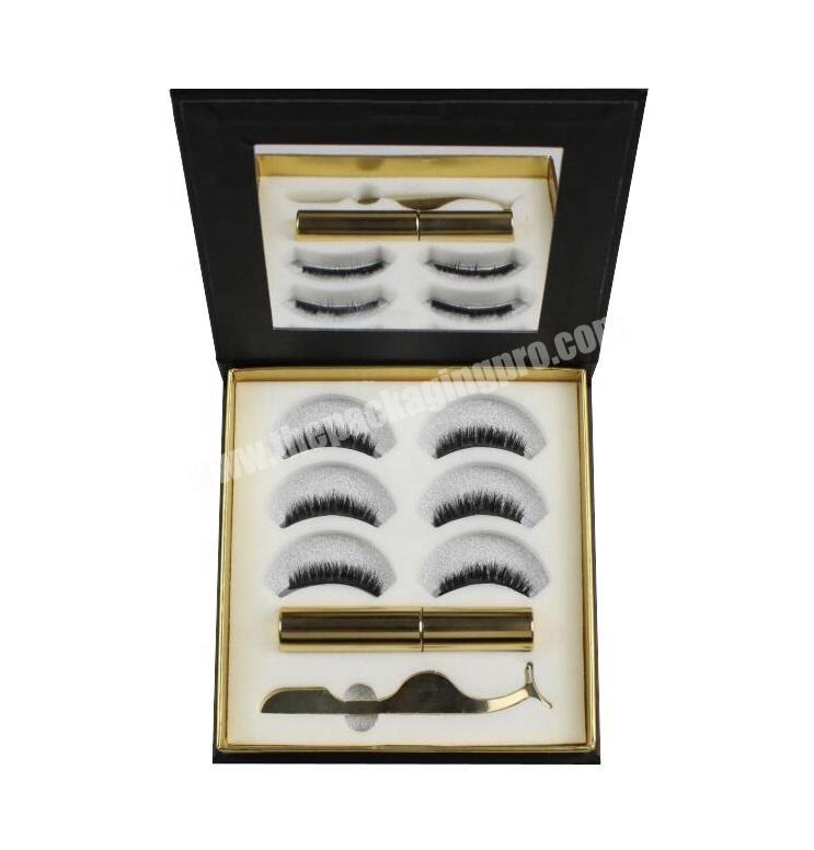 False Eyelashes Custom Eyelash Packaging Box, Gift Box With Mirror