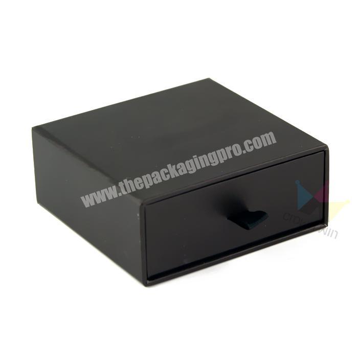 Fancy Black Drawer Box With Customized Logo Printing For Necklace