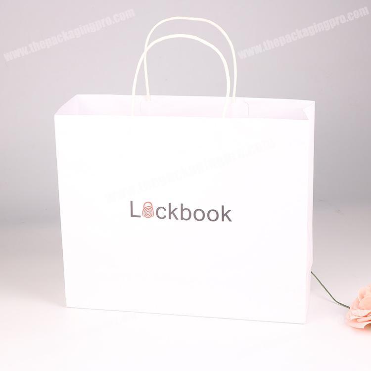 fancy cheap professional manufacturers of high end custom boutique gift shopping bag durable white paper bag