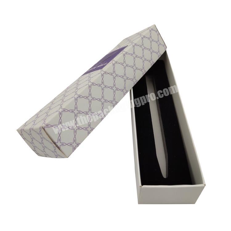 Fancy custom cardboard paper pen packaging gift box  with foam inserts