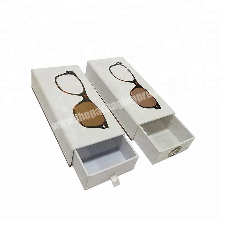 Fancy custom paper drawer sunglasses paper box packaging