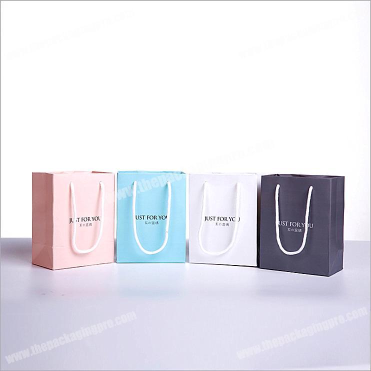 Fancy Design Colorful Jewellery Gift Handbag Small Kraft Paper Bag