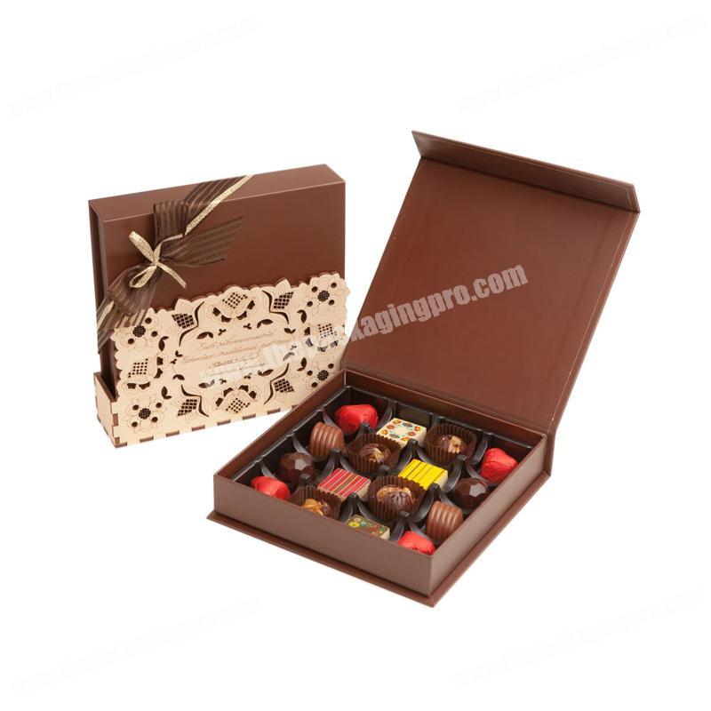 Fancy Eco friendly printed cardboard gift custom paper luxury chocolate packaging box