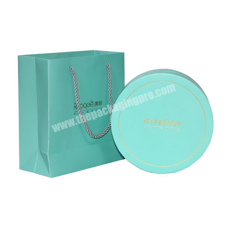 Fancy lid and base round boxes cylinder gift box packaging with satin insert for baby shoes