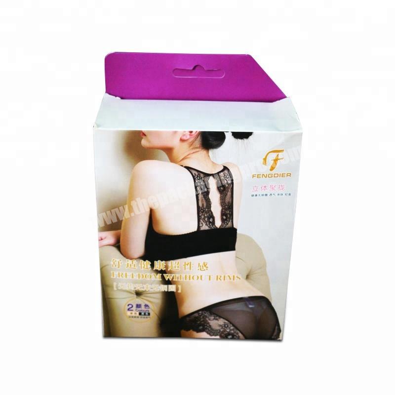 Fancy logo box custom printed mens underwear packaging boxes