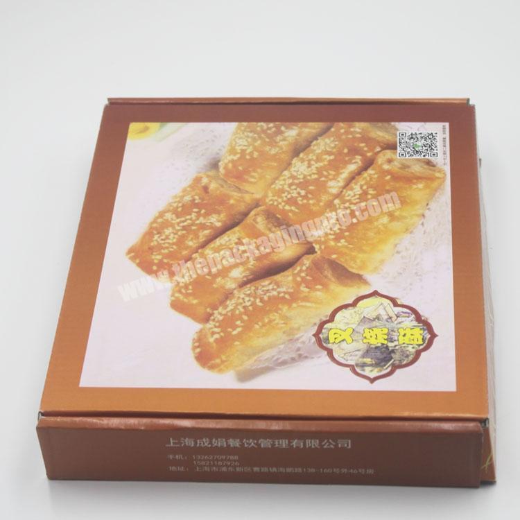 Fancy logo printing wholesale hot sale cheap food safe recycle food packaging folding corrugated Biscuits box