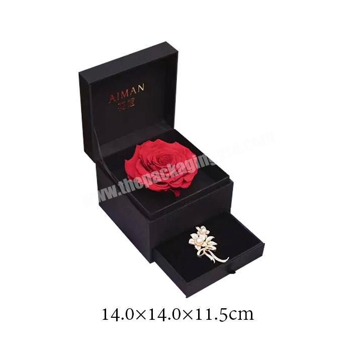 Fancy luxury flower box for preserved roses gift box custom