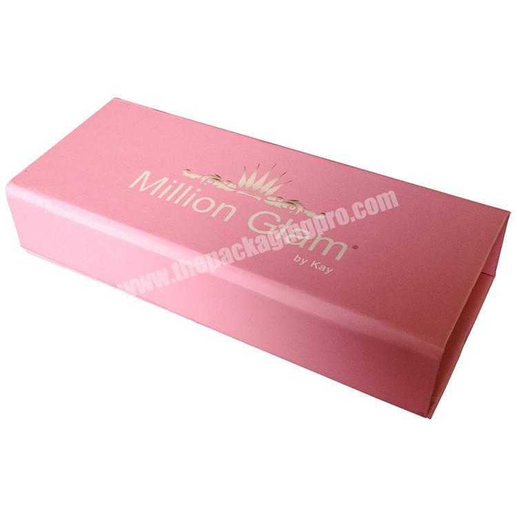 Fancy Luxury Pink Square Eyelash Box Magnetic Private Label Glitter False Custom Empty Eyelash Packaging Box